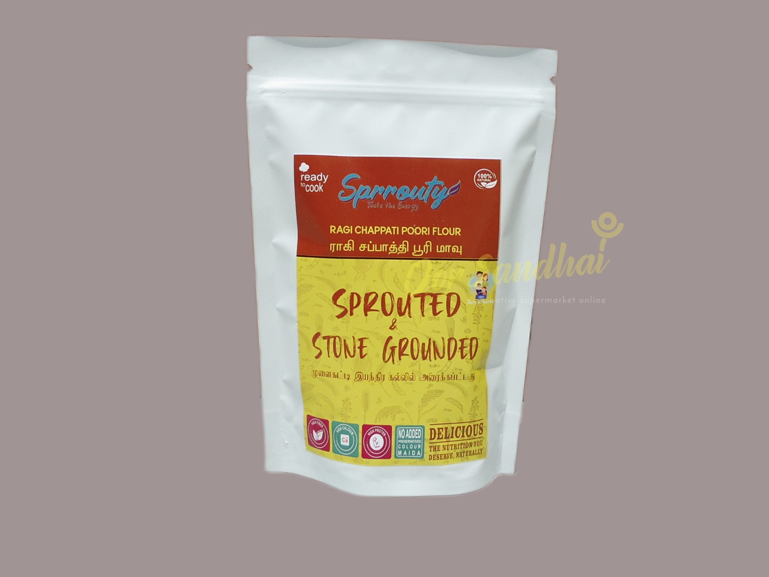 Sprouted Ragi Chapathi Poori Flour Sprouted Ragi Chapathi Poori Flour