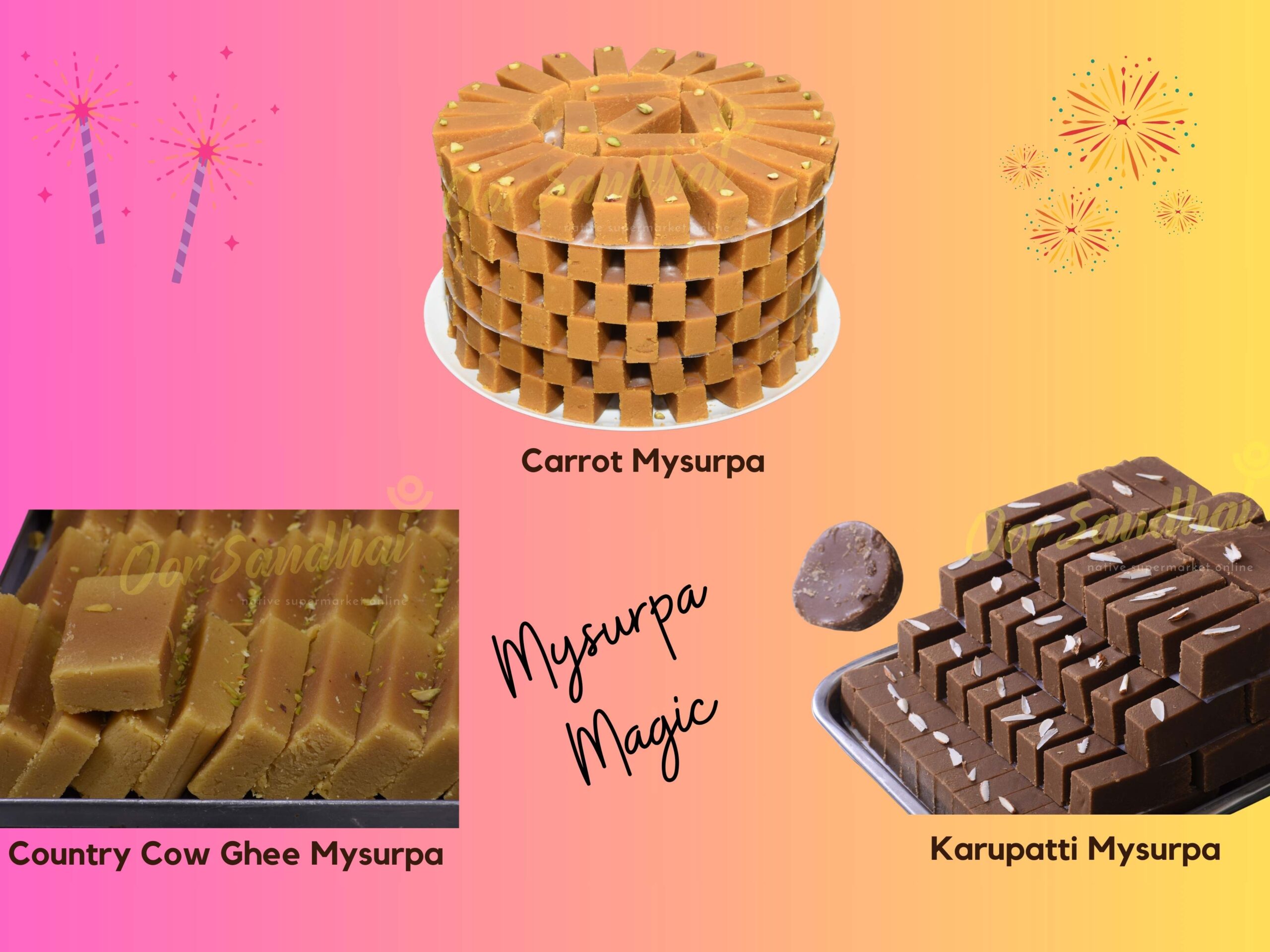 Oorsandhai Mysurpa Combo Create Your Mysurpa Combo (1 Kg) for Diwali with 250g Mixture Free: Pre-order Now - Image 1