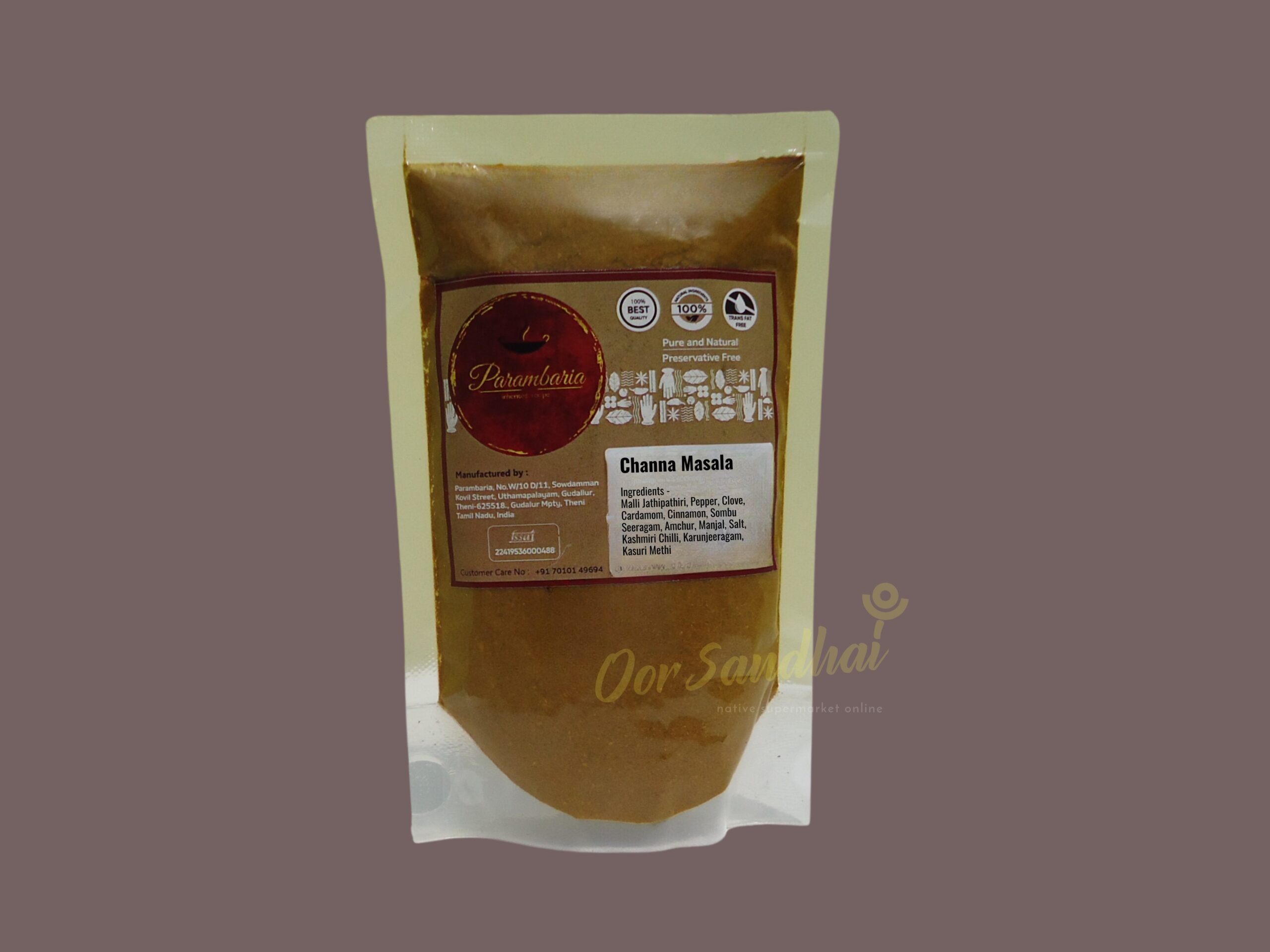 Parambaria Channa Masala Channa Masala | சன்னா மசாலா (100g) - Image 1